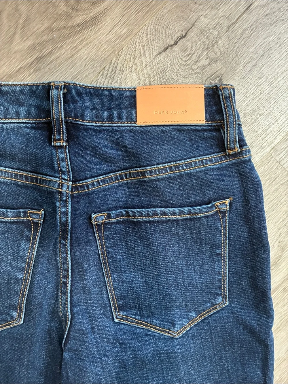 Dear John Dark Blue Denim Straight Leg Jeans